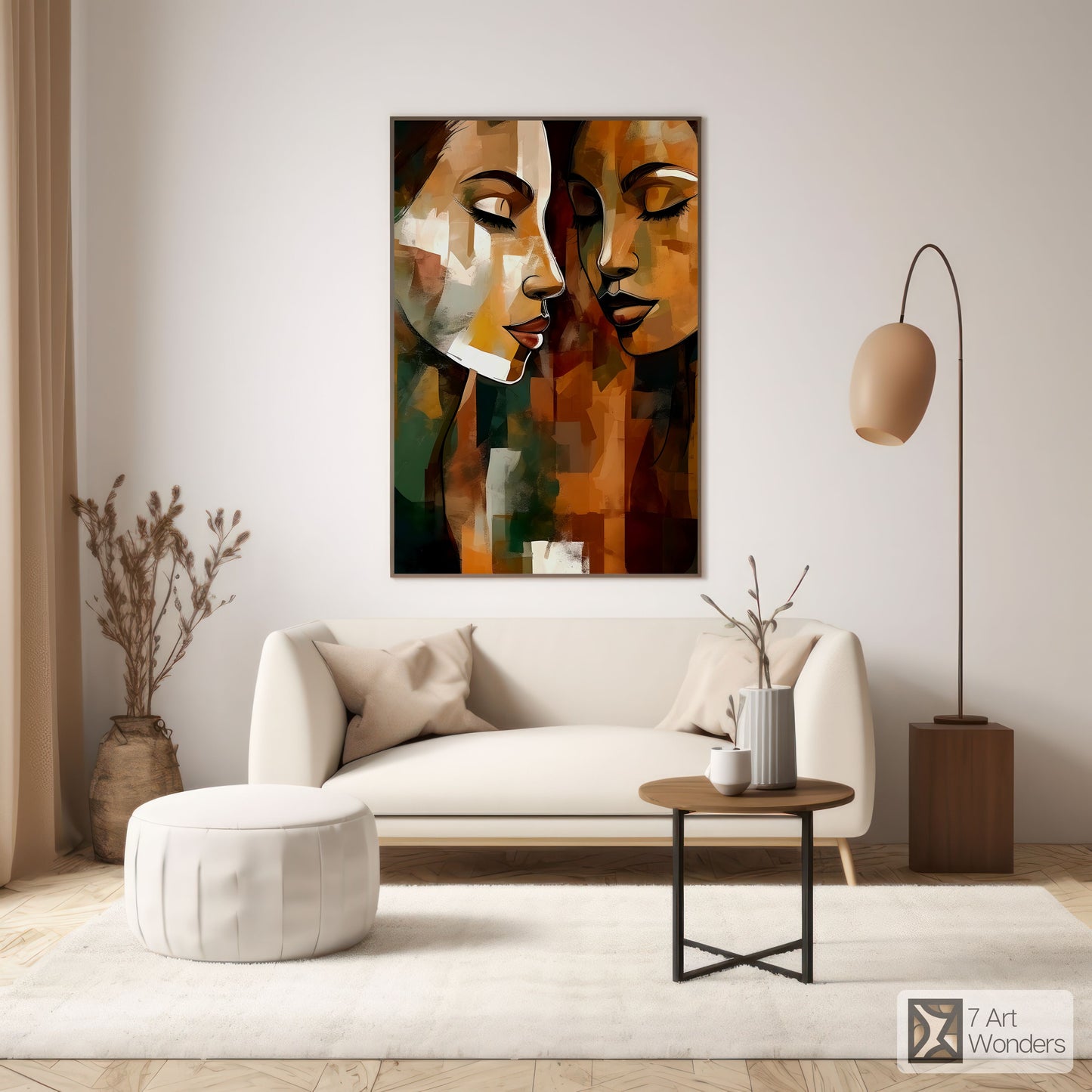 Romantic Cubism Women Portrait