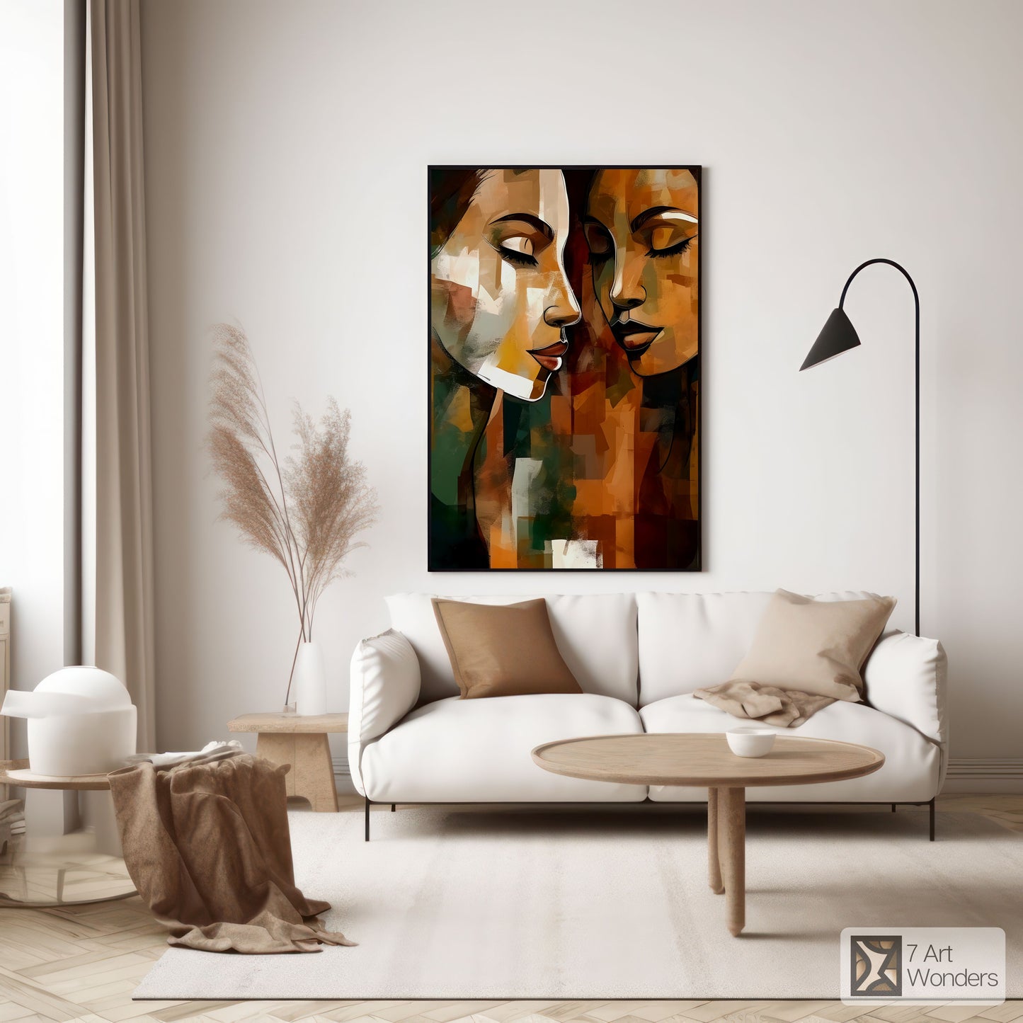 Romantic Cubism Women Portrait