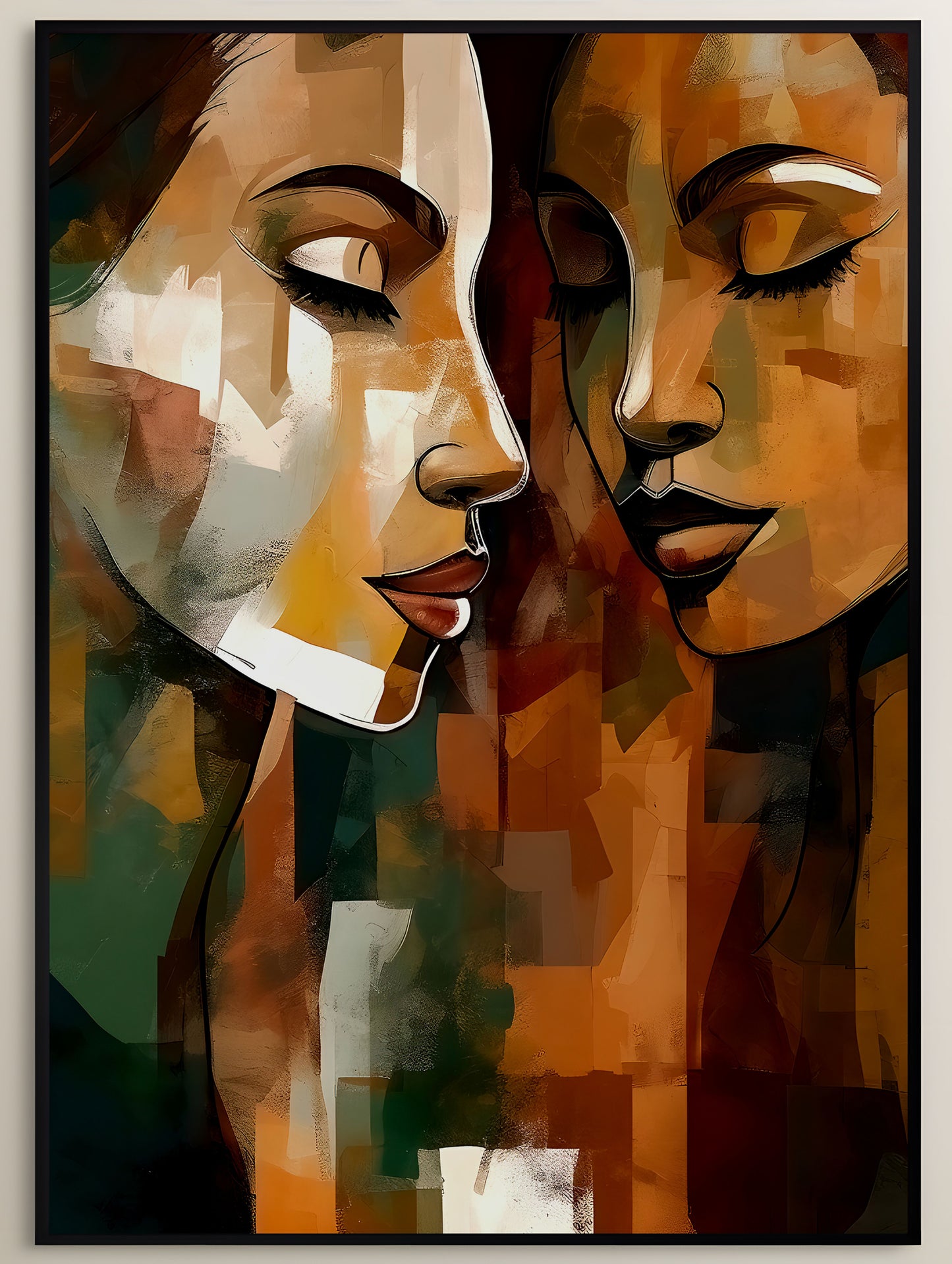Romantic Cubism Women Portrait