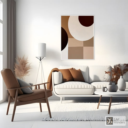 Minimalist Geometric Circle Art