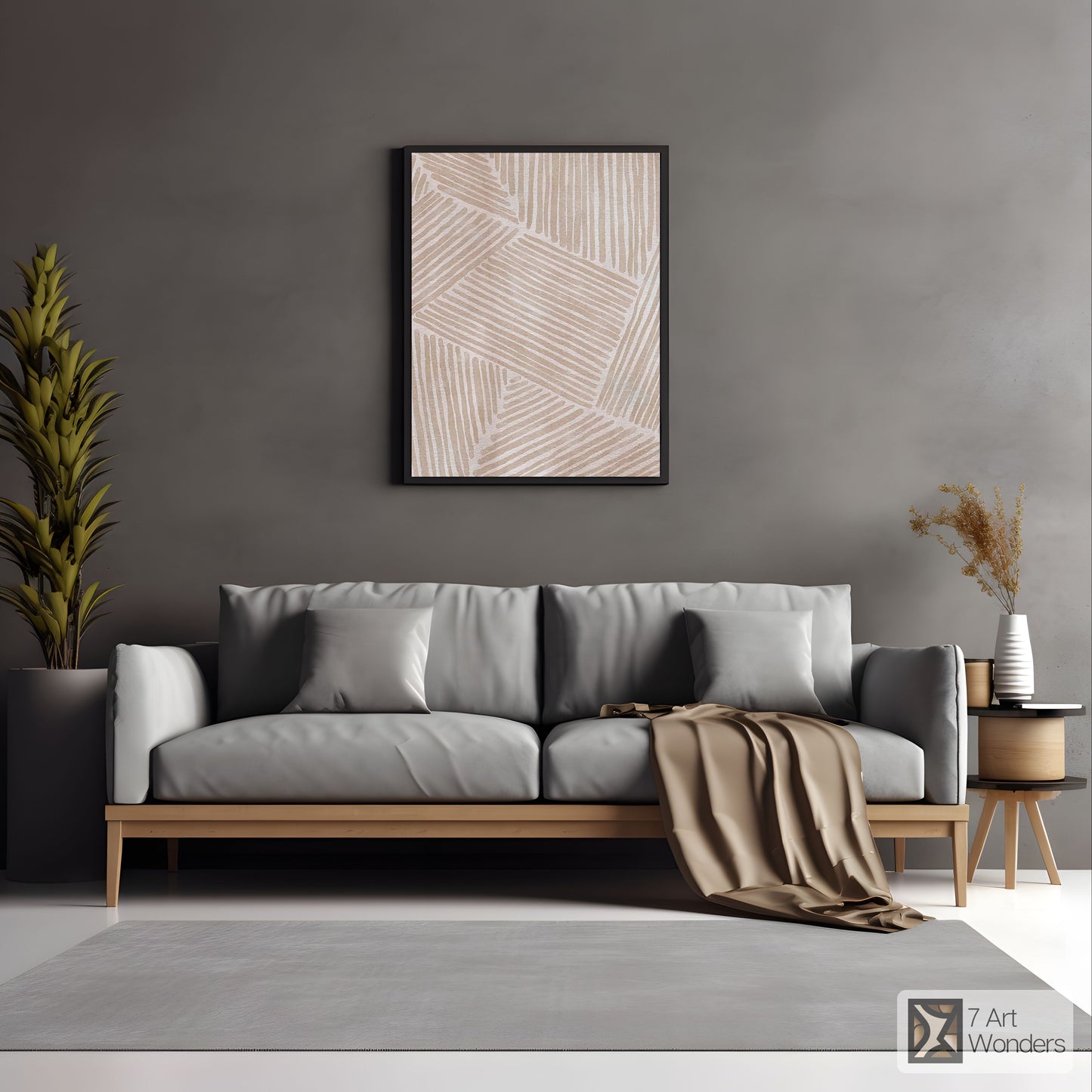 Light Pink Beige Artwork