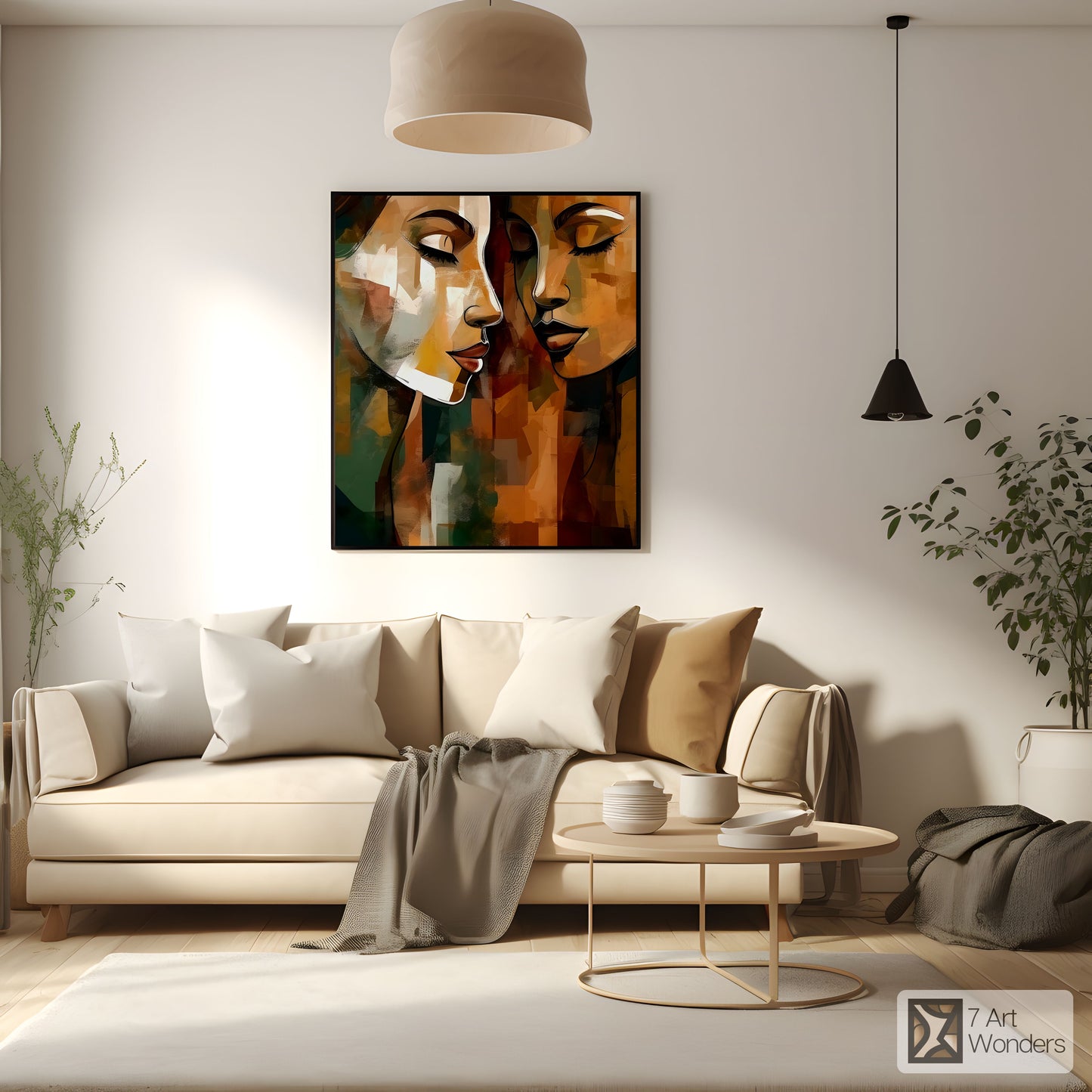 Romantic Cubism Women Portrait