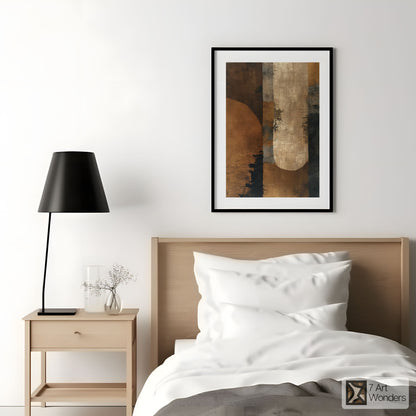 Brown Copper Abstract Art