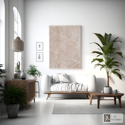 Light Pink Beige Artwork