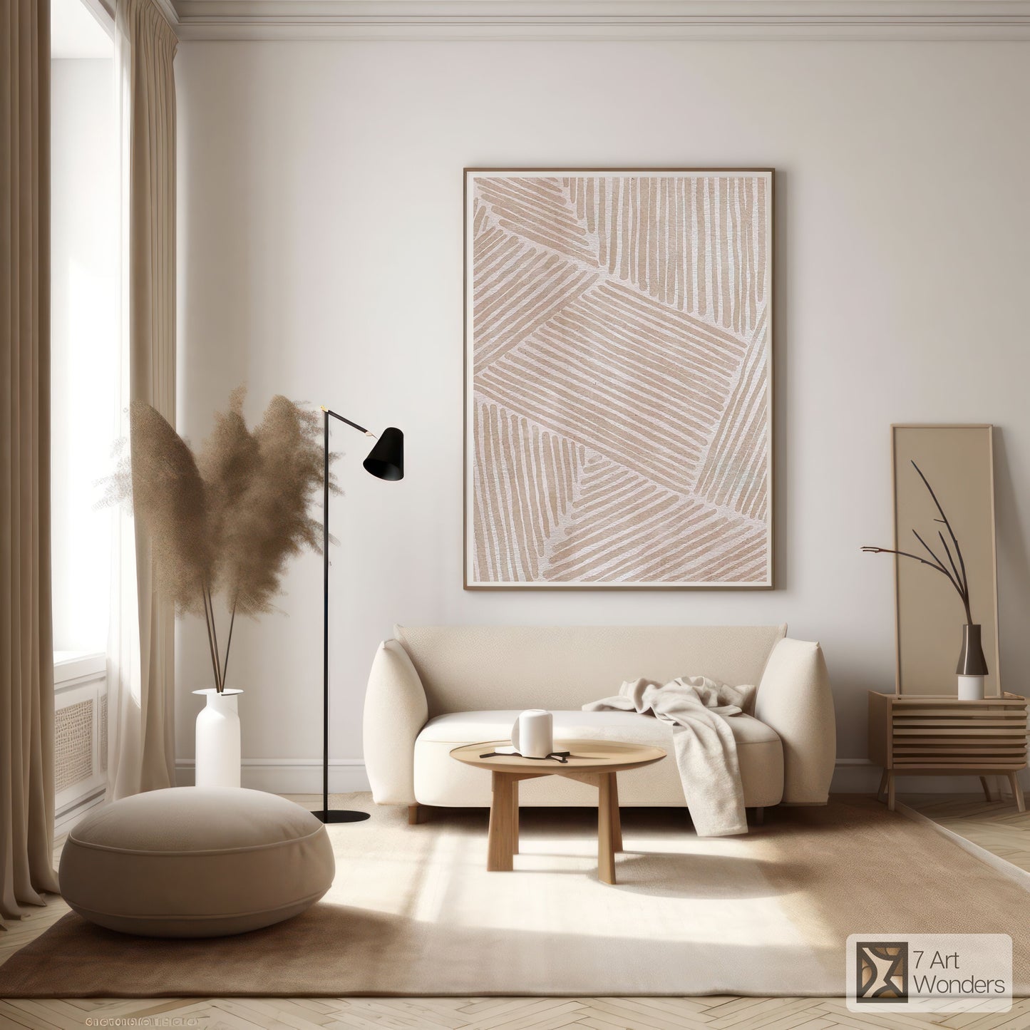 Light Pink Beige Artwork