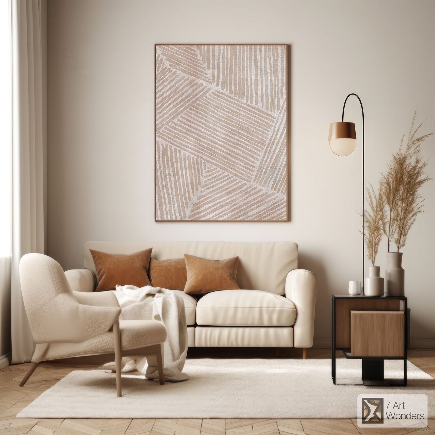 Light Pink Beige Artwork