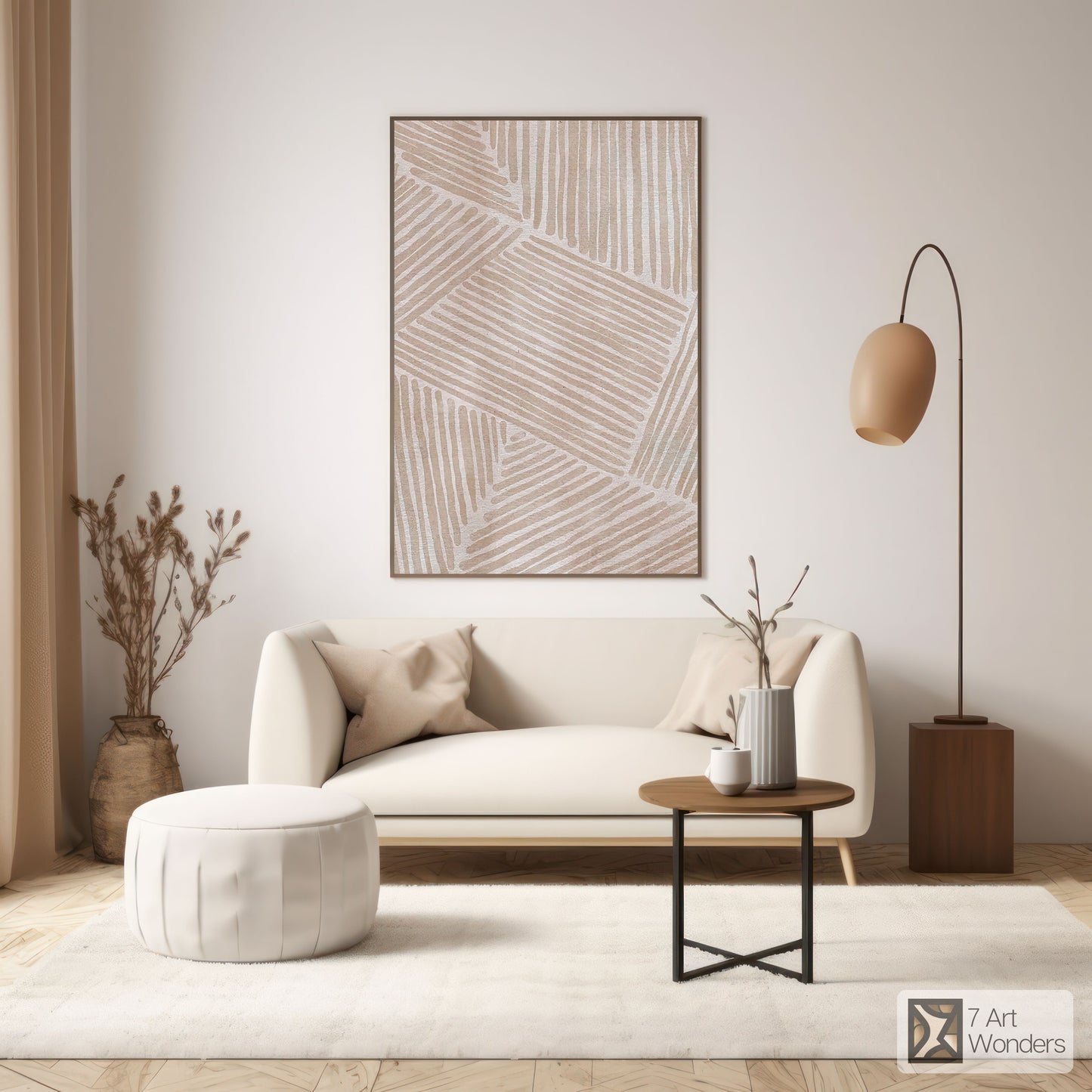 Light Pink Beige Artwork