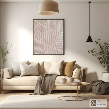 Light Pink Beige Artwork